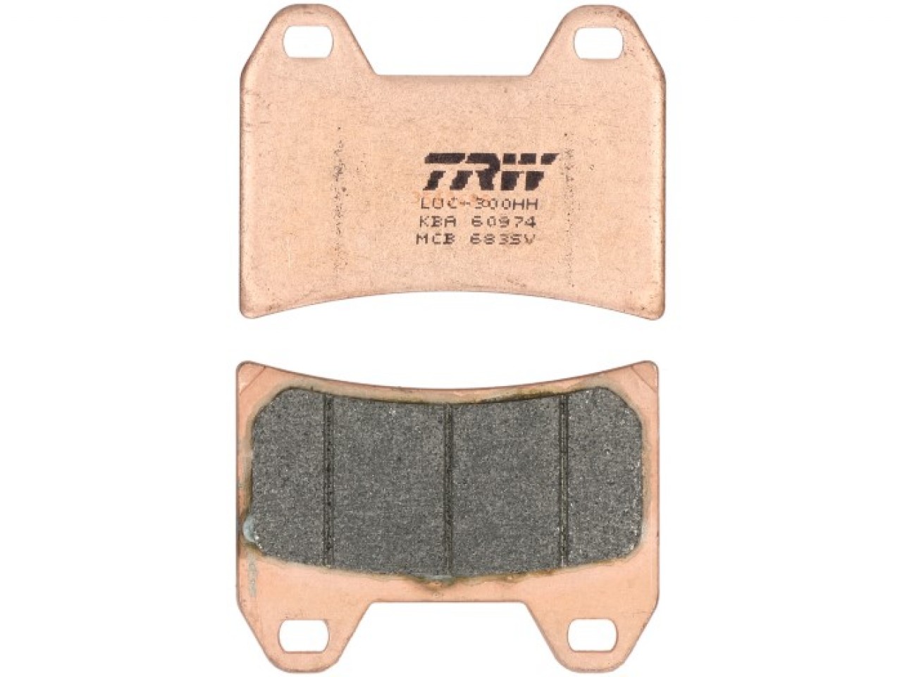 TRW Bremsbelagsatz MCB683SV, Sintermetall, homologiert ECE R90