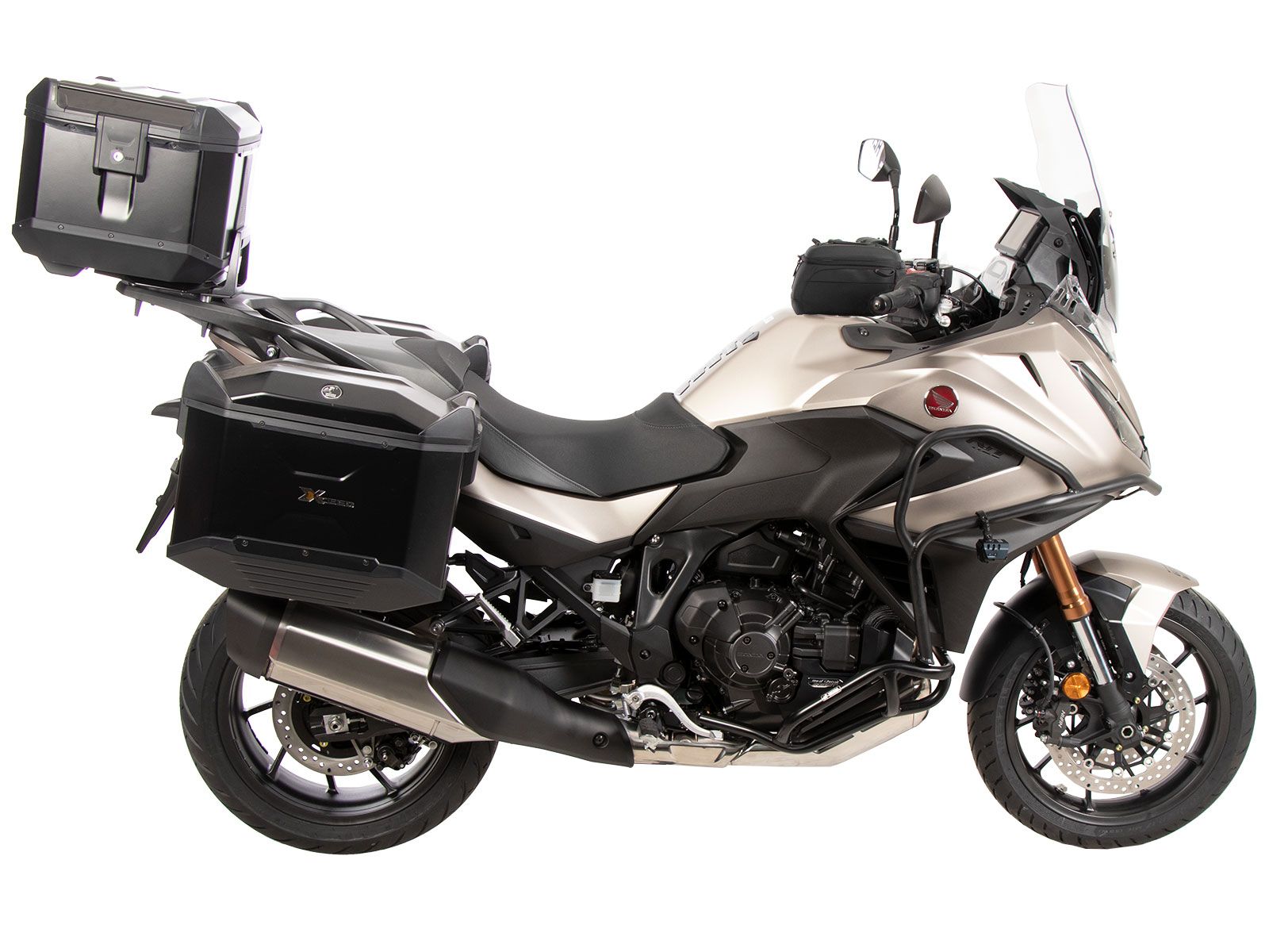 Seitenkofferträger festverschraubt schwarz für Honda NT 1100 / DCT / ES (25-) Original Hepco & Becke