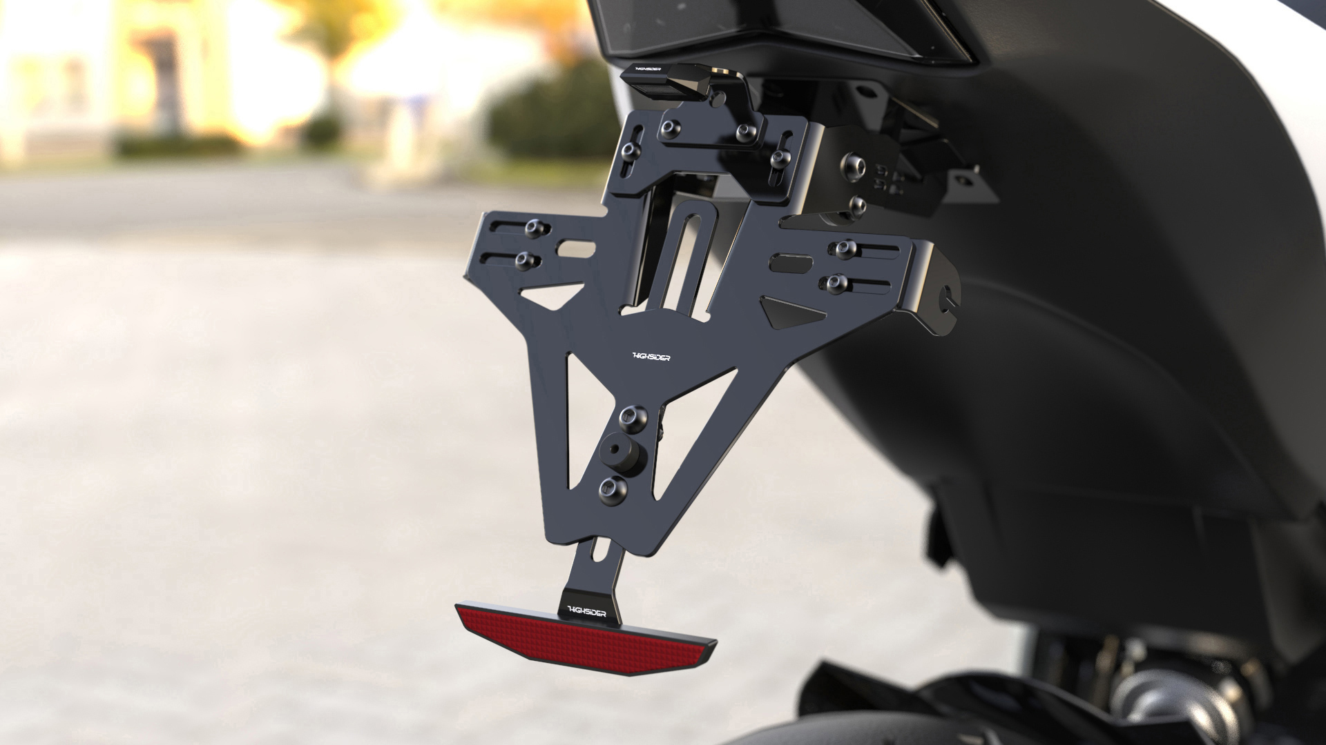 Kurzer Kennzeichenhalter inkl. Kennzeichenbeleuchtung für Ducati Scrambler 800 (15-)