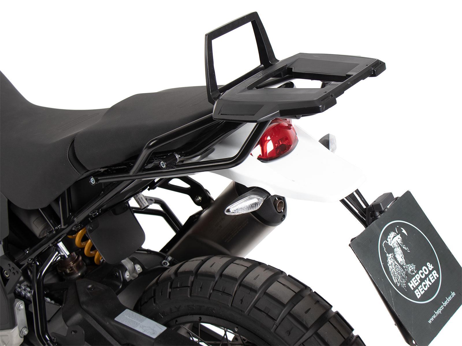 Alurack Topcase-Träger für Ducati DesertX (22-) Hepco & Becker