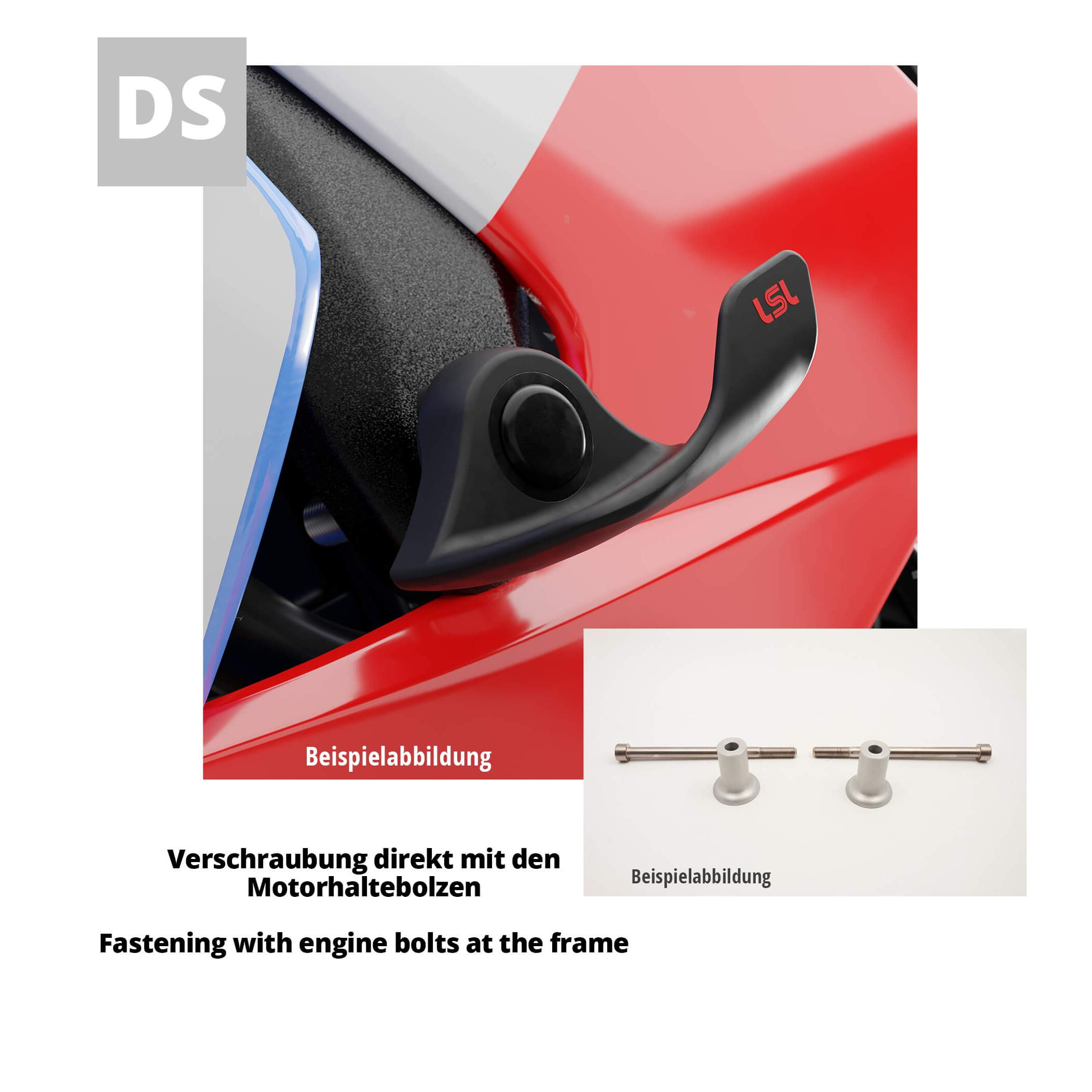 LSL SlideWing Befestigungskit für Triumph Daytona 600,  2003-2005