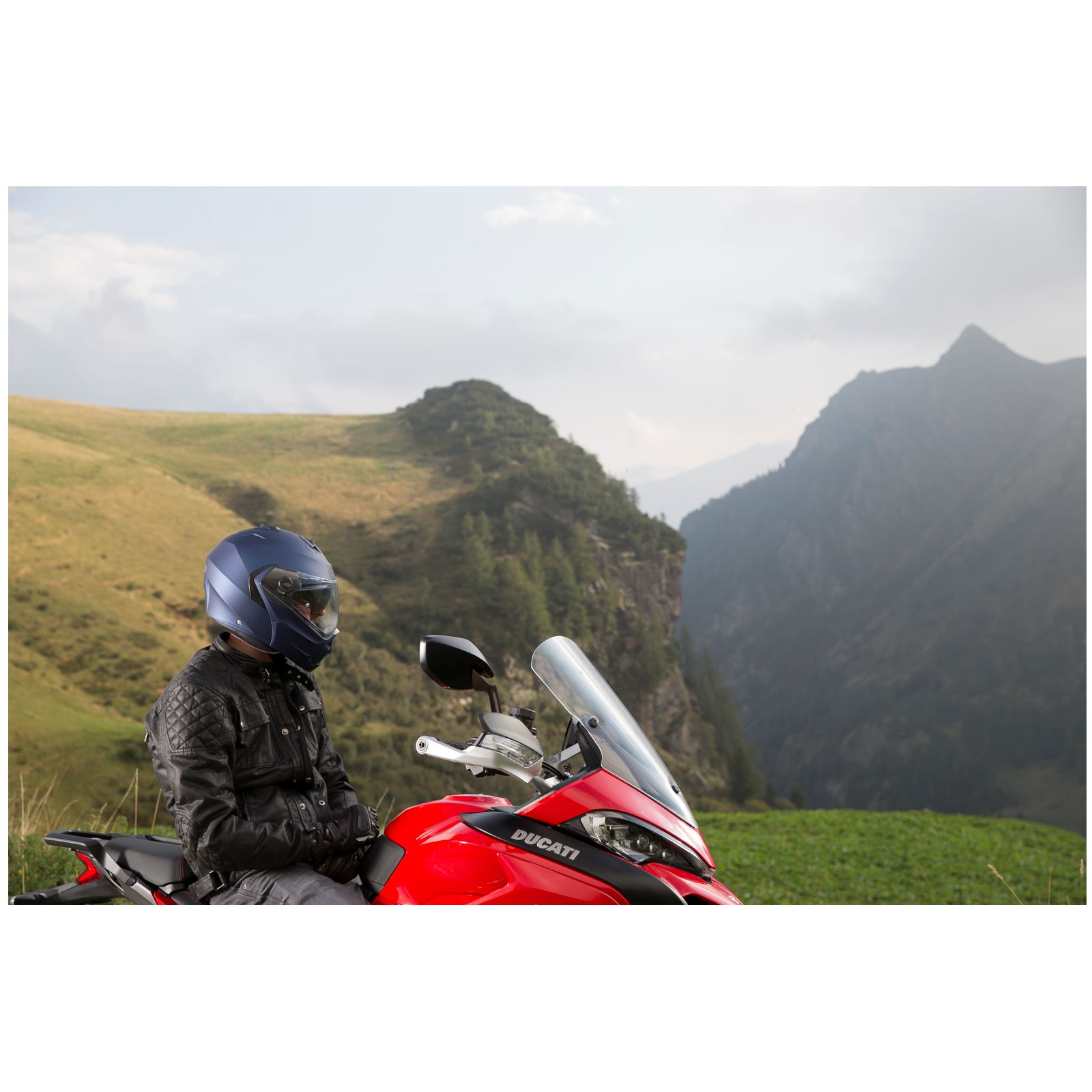 Caberg Helm Duke II, matt-blau Yama