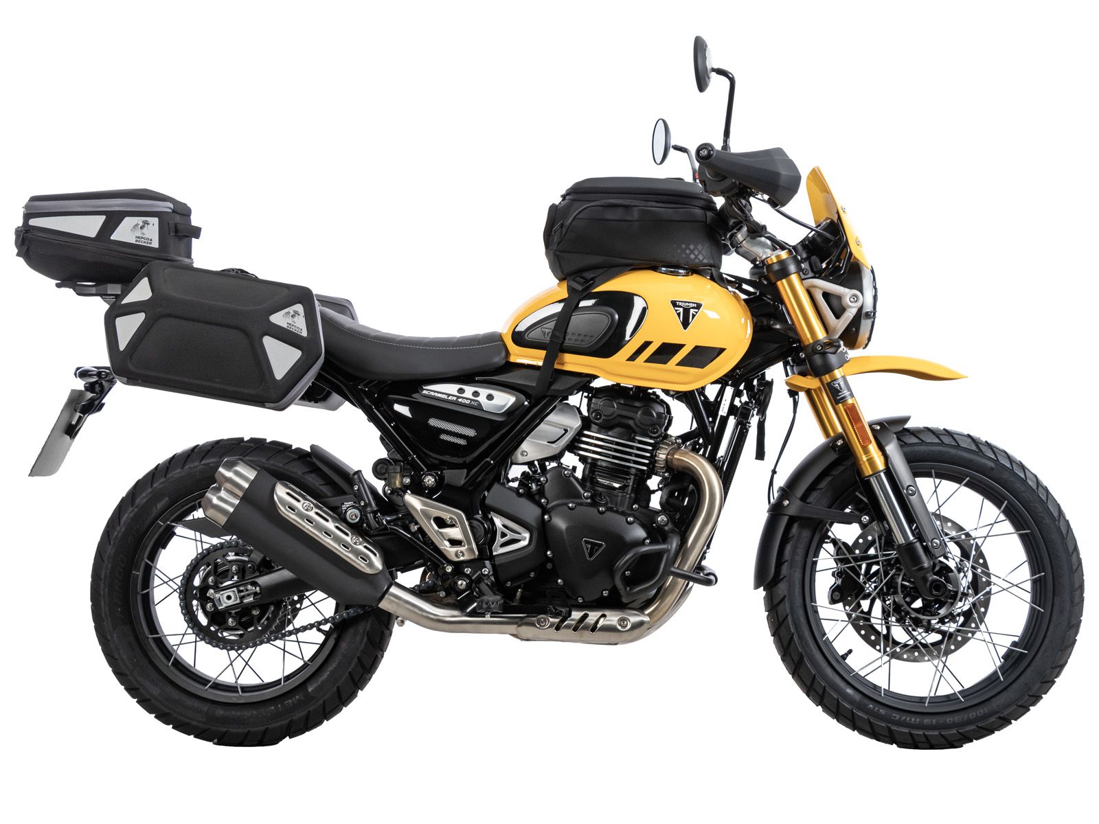 C-Bow Seitenträger schwarz für Triumph Scrambler 400 XC (25-) Hepco & Becker