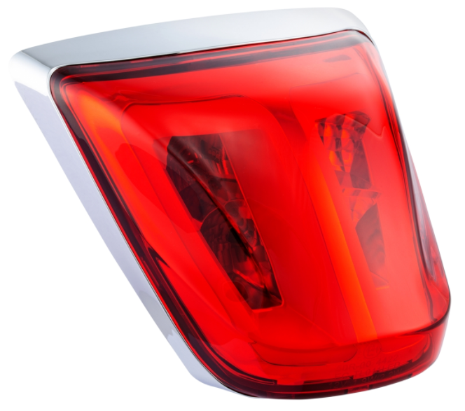 Rücklicht rot für Vespa Primavera/​Sprint 50-150ccm, Rand - chrom