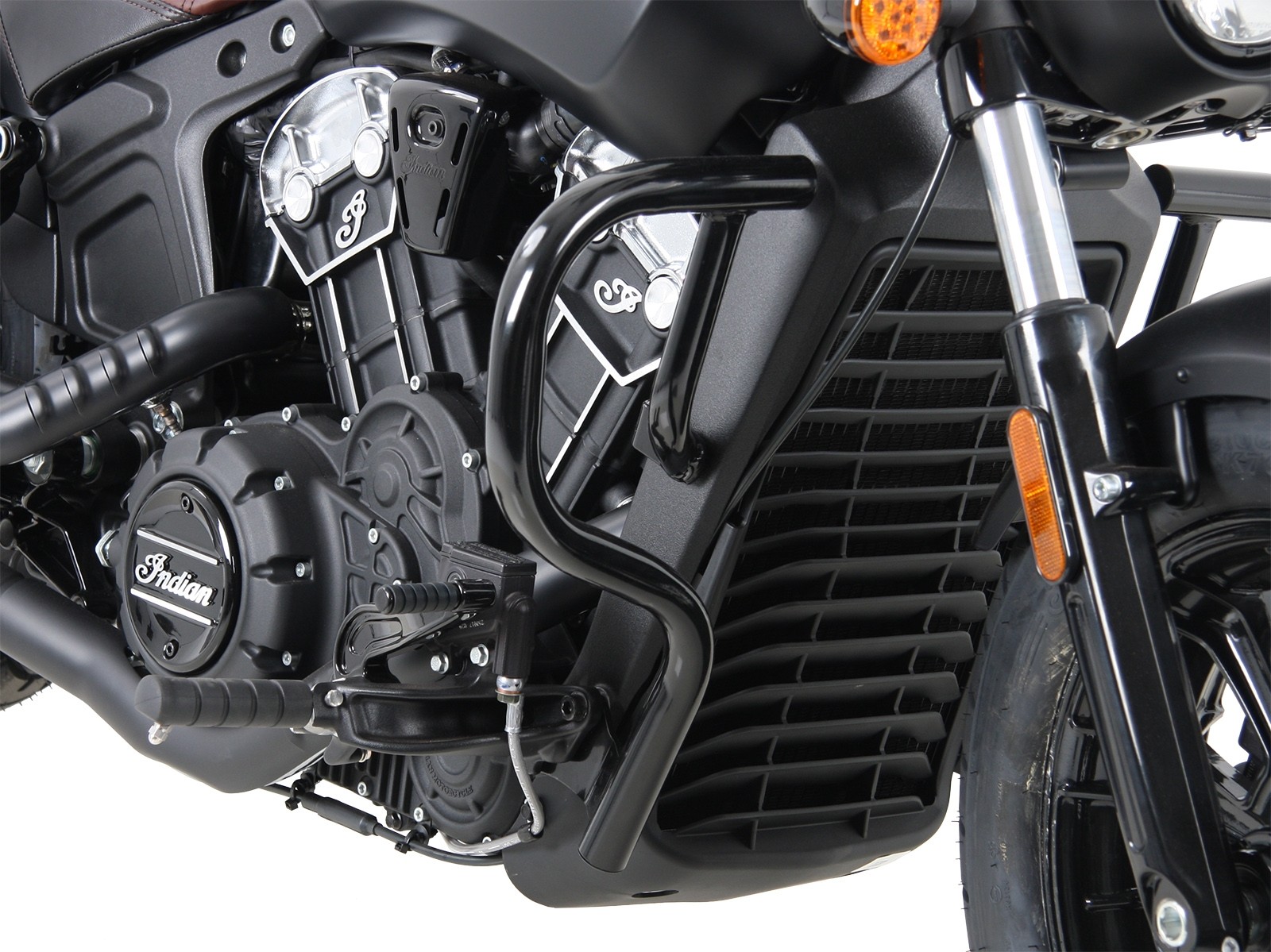 Motorschutzbügel schwarz für Indian Scout Bobber (2017-)