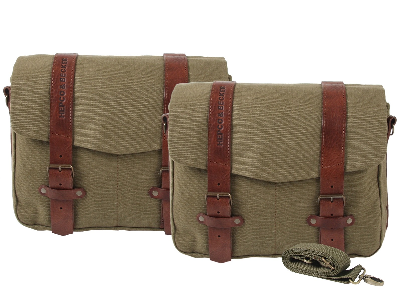 LEGACY Kuriertaschenset L/L grün für C-Bow Träger Hepco & Becker