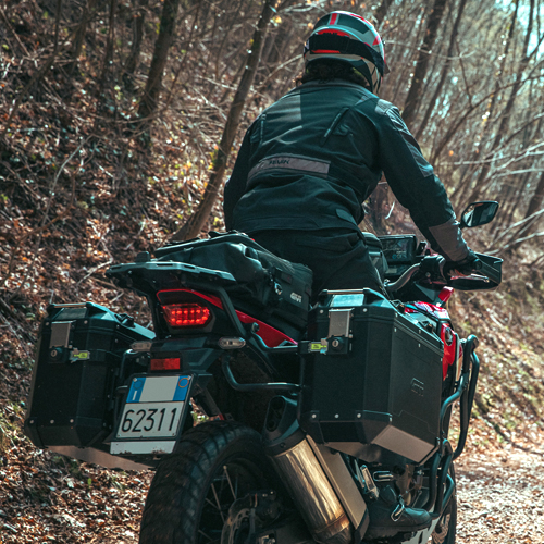 Givi Alu-Seiten-Koffer Satz Trekker Outback 37L schwarz Monokey