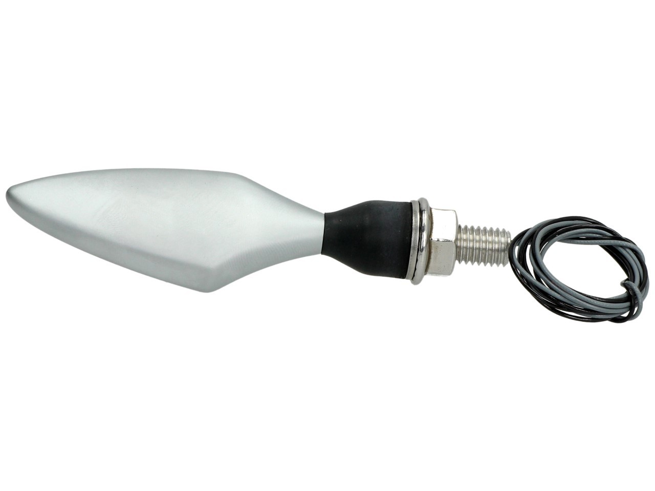 Kellermann Blinker, Rhombus, Stahl, LED, VL/HR, 12 V, chrom matt, M8x20, E-geprüft
