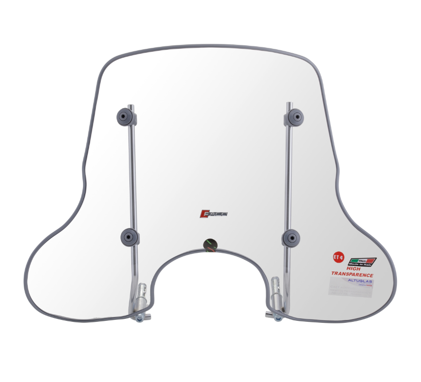 Windschild FACO 4 Jahreszeiten für Vespa ET2/​ET4 50-150ccm, klar