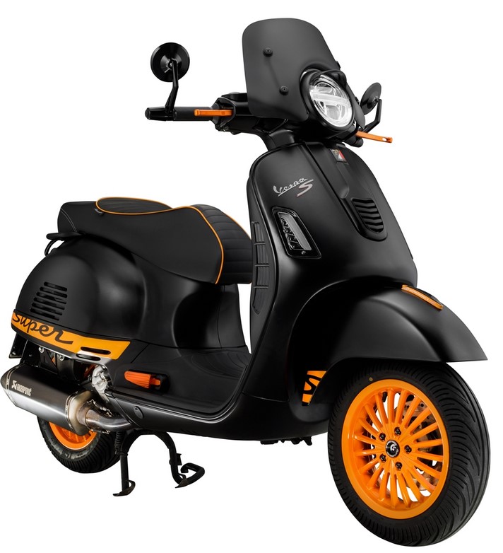 Sporthebel Set Bremse für Vespa, rechts und links, orange matt