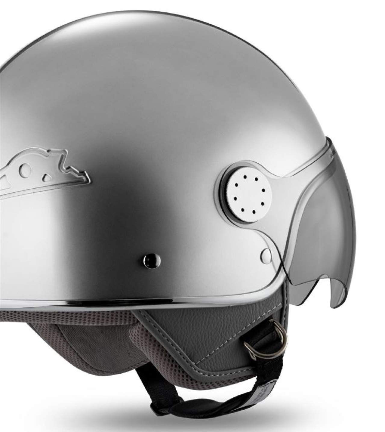 Vespa Jethelm Visor 4.0 DEC Blade silber matt